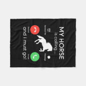 Couverture Polaire Poison d'Equestrian | My Horse Is Calling (Devant (Horizontal))