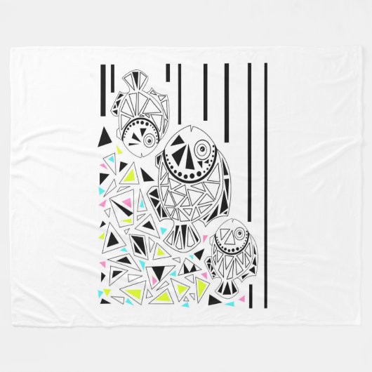 Couverture Polaire Poisson (Devant (Horizontal))