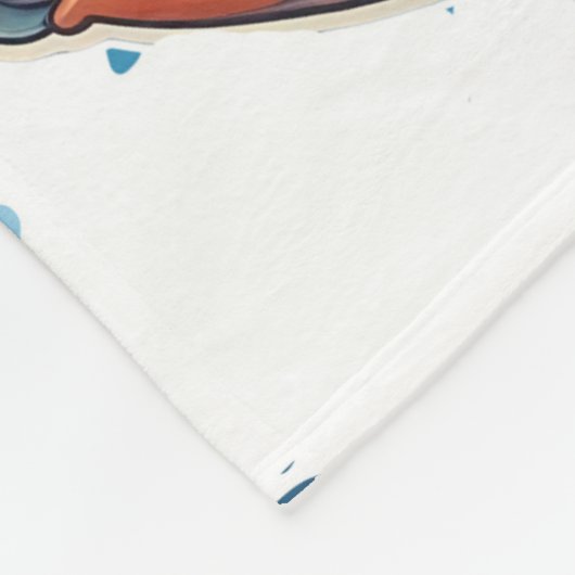 Couverture Polaire Poisson à rayons X sous la mer Imprimer (Coin)