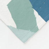 Couverture Polaire Poisson bleu de natation Abstraite (Coin)