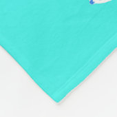 Couverture Polaire Poisson bleu turquoise (Coin)
