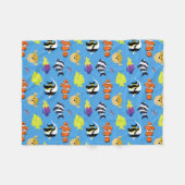 Couverture Polaire Poisson clown et amis (Devant (Horizontal))