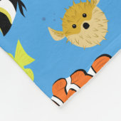 Couverture Polaire Poisson clown et amis (Coin)
