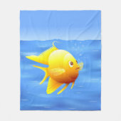 Couverture Polaire Poisson d'or (Devant)