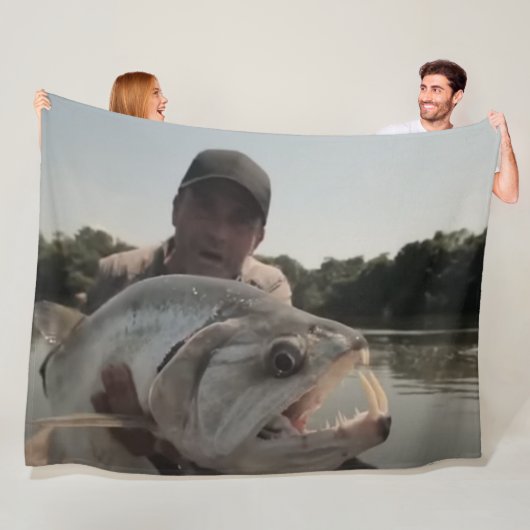 COUVERTURE POLAIRE POISSON DRAGON (En situation)