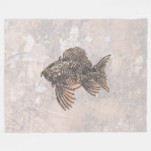 Couverture Polaire poisson fossile (Devant (Horizontal))