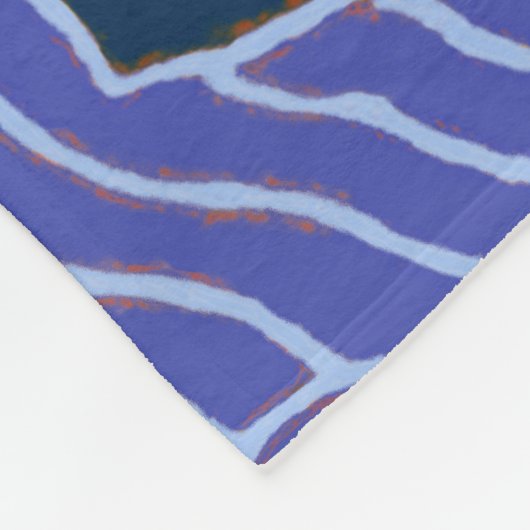 Couverture Polaire Poisson Gras Baignade Océan Bleu Pêche (Coin)