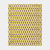 Couverture Polaire Poisson jaune vif (Devant)