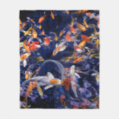 COUVERTURE POLAIRE POISSON KOI EN FLEURS (Devant)