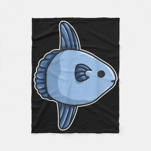 Couverture Polaire Poisson lune Môle commun Mola Mola (Devant)