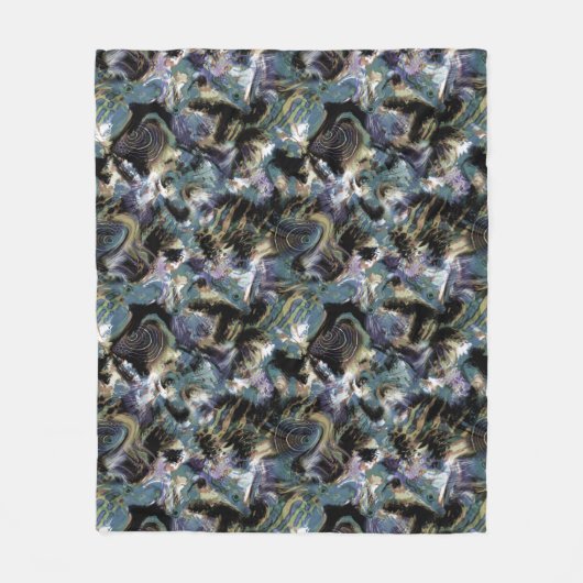 Couverture Polaire Poisson marbré (Devant)