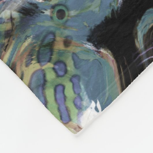 Couverture Polaire Poisson marbré (Coin)