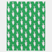 Couverture Polaire Poisson mignon de Minnow vert (Devant)