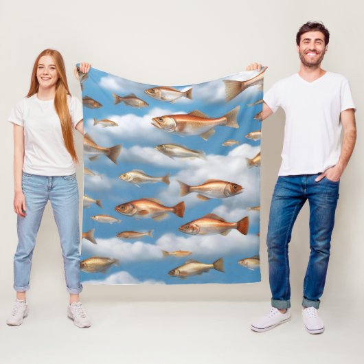 Couverture Polaire Poisson pluvieux (En situation)