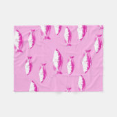 Couverture Polaire Poisson rose (Devant (Horizontal))