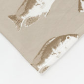 Couverture Polaire Poisson sépien (Coin)