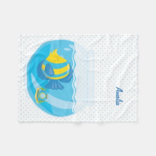 Couverture Polaire Poisson sous-marin (Devant (Horizontal))