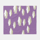 Couverture Polaire Poisson sur violet (Devant (Horizontal))