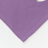 Couverture Polaire Poisson sur violet (Coin)