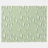 Couverture Polaire Poisson vert olive (Devant (Horizontal))