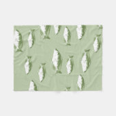 Couverture Polaire Poisson vert olive (Devant (Horizontal))
