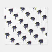 Couverture Polaire "Poissons du décolleur" avec l'attitude (Devant (Horizontal))