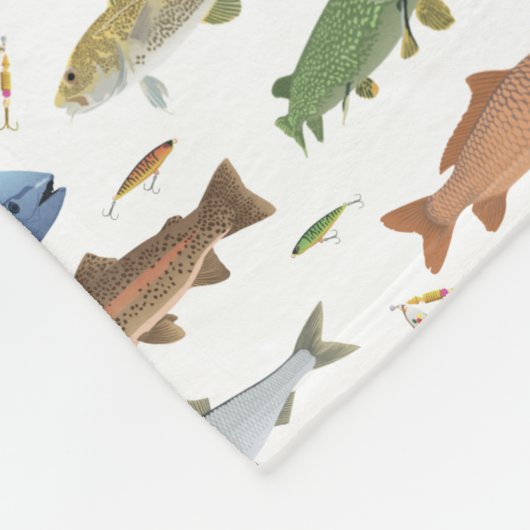 Couverture Polaire Poissons et Baits (Coin)