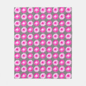 Couverture Polaire Poissons - Fuchsia rose et gris (Devant)