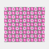 Couverture Polaire Poissons - Fuchsia rose et gris (Devant (Horizontal))