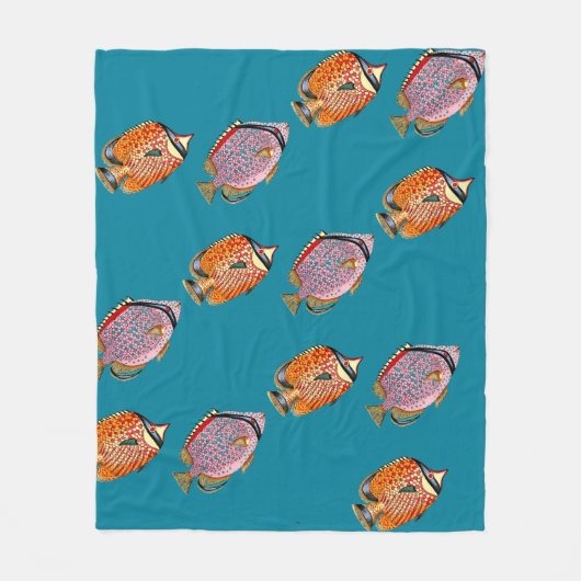 Couverture Polaire Poissons tropicaux (Devant)
