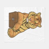 Couverture Polaire Poitrine au trésor de tigre (Devant (Horizontal))