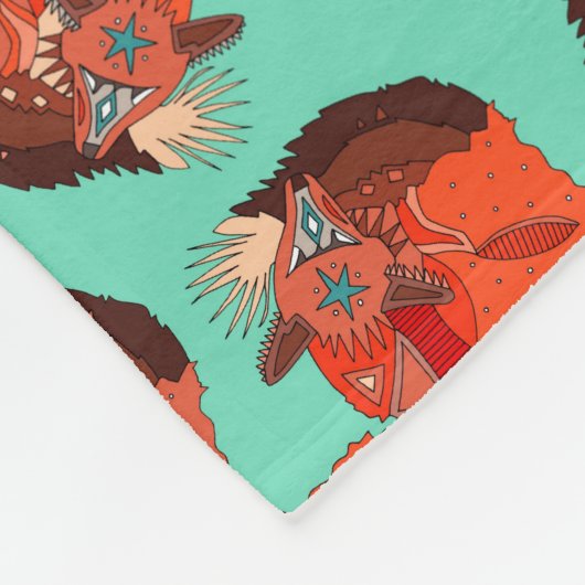 Couverture Polaire poitrine de renard (Coin)