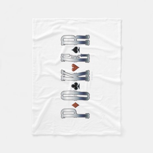 Couverture Polaire Poker (Devant)