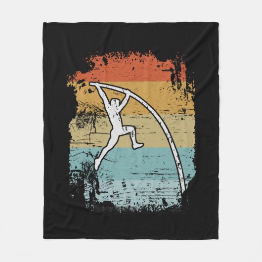 Couverture Polaire Pole Vault Pole Vaulting Retro (Devant)