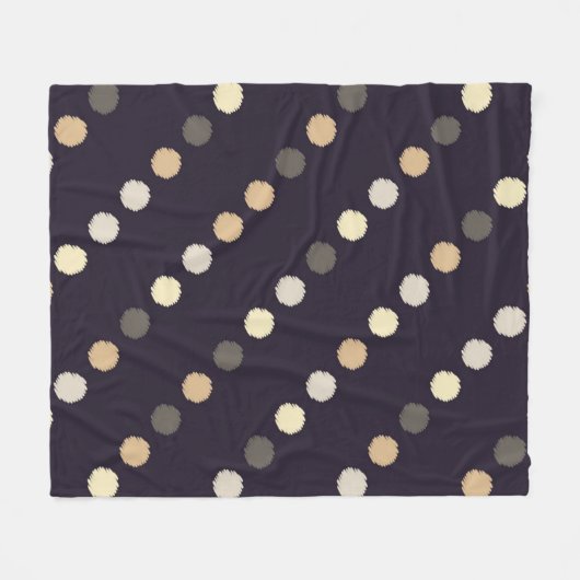 Couverture Polaire Polka dot seamless pattern. Scribble texture. Text (Devant (Horizontal))