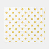 Couverture Polaire Polka Gold Parties scintillant points Texture (Devant (Horizontal))