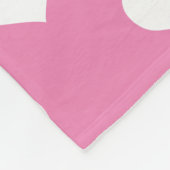 Couverture Polaire Polka Hearts Pink Fleece Blanket (Coin)