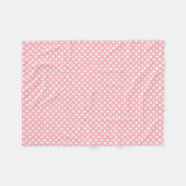 Couverture Polaire Polkadot Design rose clair (Devant (Horizontal))