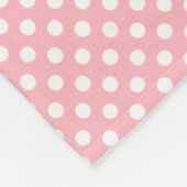 Couverture Polaire Polkadot Design rose clair (Coin)