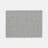 Couverture Polaire Polkadototted Design Battleship Grey (Devant (Horizontal))