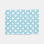 Couverture Polaire Polkadotted Option photo bleu (Devant (Horizontal))