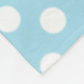 Couverture Polaire Polkadotted Option photo bleu (Coin)