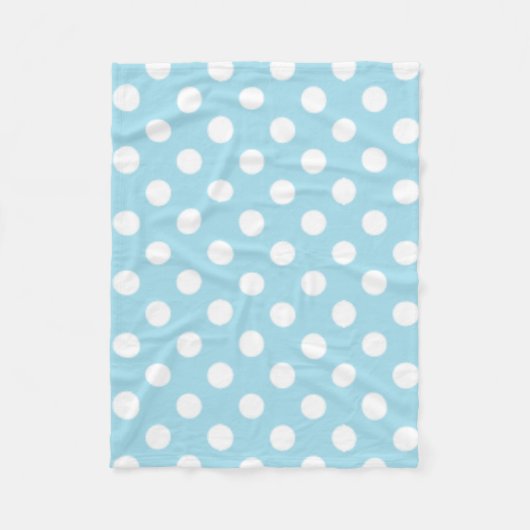 Couverture Polaire Polkadotted Option photo bleu (Devant)