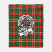 Couverture Polaire Pollock Clan Badge Tartan Plaid (Devant)