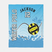 Couverture Polaire Polo d'eau 🤽 🏼 ‍ Sport ♀️ - Bal Jaune (Devant)