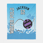 Couverture Polaire Polo d'eau 🤽 🏼 ‍ Sport ♀️ - Ball violet (Devant)