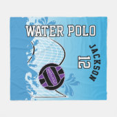 Couverture Polaire Polo d'eau 🤽 🏼 ‍ Sport ♀️ - Ball violet (Devant (Horizontal))