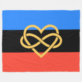 Couverture Polaire Polyamory Infinity Coeur polaire (Devant (Horizontal))