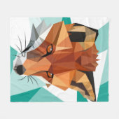 Couverture Polaire Polygon Red Fox personnalisé (Devant (Horizontal))
