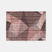 Couverture Polaire Polygone de texture beige et brune (Devant (Horizontal))
